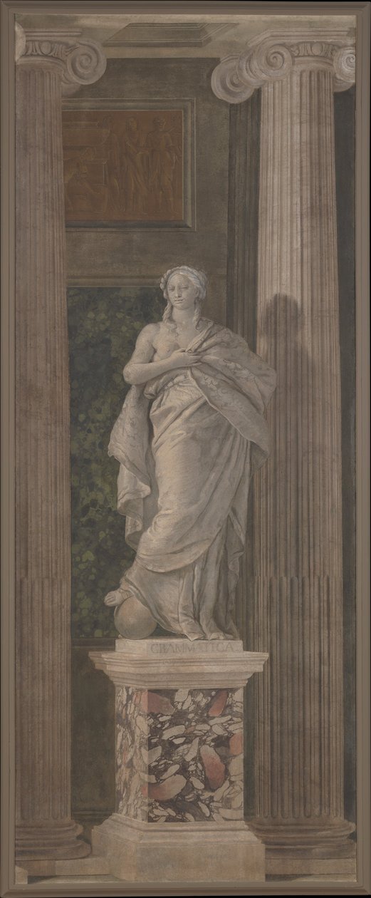 Kielioppi, 1760 (fresko siirretty kankaalle) tekijältä Giovanni Battista Tiepolo