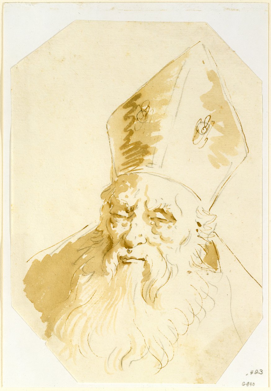 Piispan pää tekijältä Giovanni Battista Tiepolo