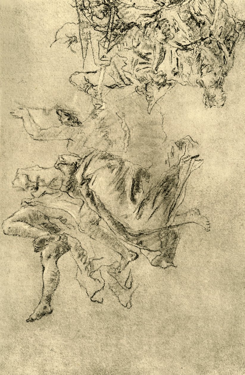 Leijuvat nerot, 1752-1753, 1928 tekijältä Giovanni Battista Tiepolo