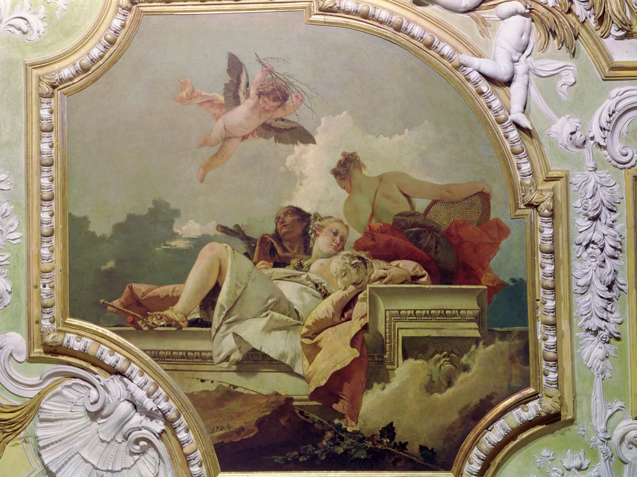 Nöyryyttä, suvaitsevaisuutta ja totuutta, "Sala Capitolaresta" (Alistumisen salista) n. 1749 tekijältä Giovanni Battista Tiepolo