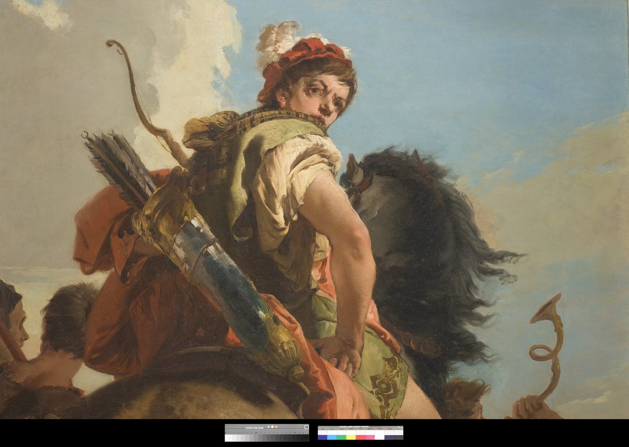 Metsästäjä hevosen selässä, 1718-30 tekijältä Giovanni Battista Tiepolo