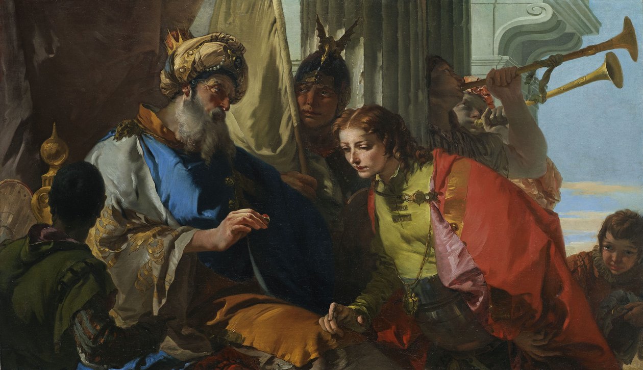 Joosef saa faraon sormuksen tekijältä Giovanni Battista Tiepolo