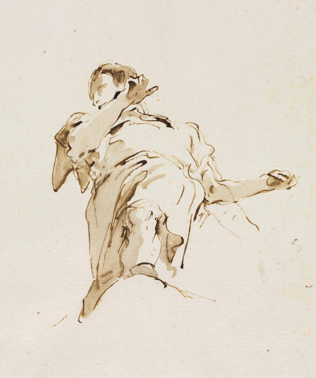 Mies(?) Kuva alhaalta tekijältä Giovanni Battista Tiepolo