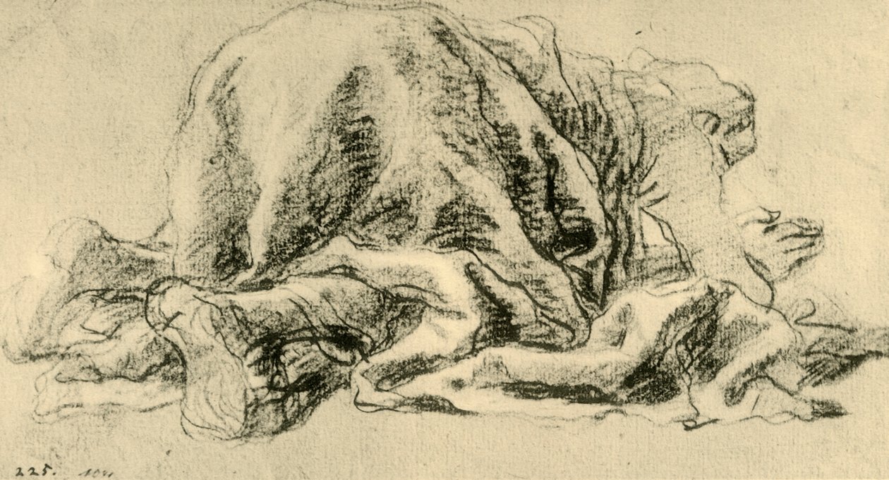 Mies kumartunut rukouksessa, 1765-1770, 1928 tekijältä Giovanni Battista Tiepolo