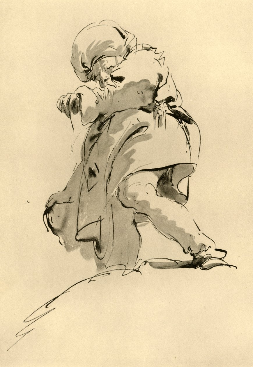 Mies turbaanin kanssa, 1700-luvun puoliväli, 1928 tekijältä Giovanni Battista Tiepolo