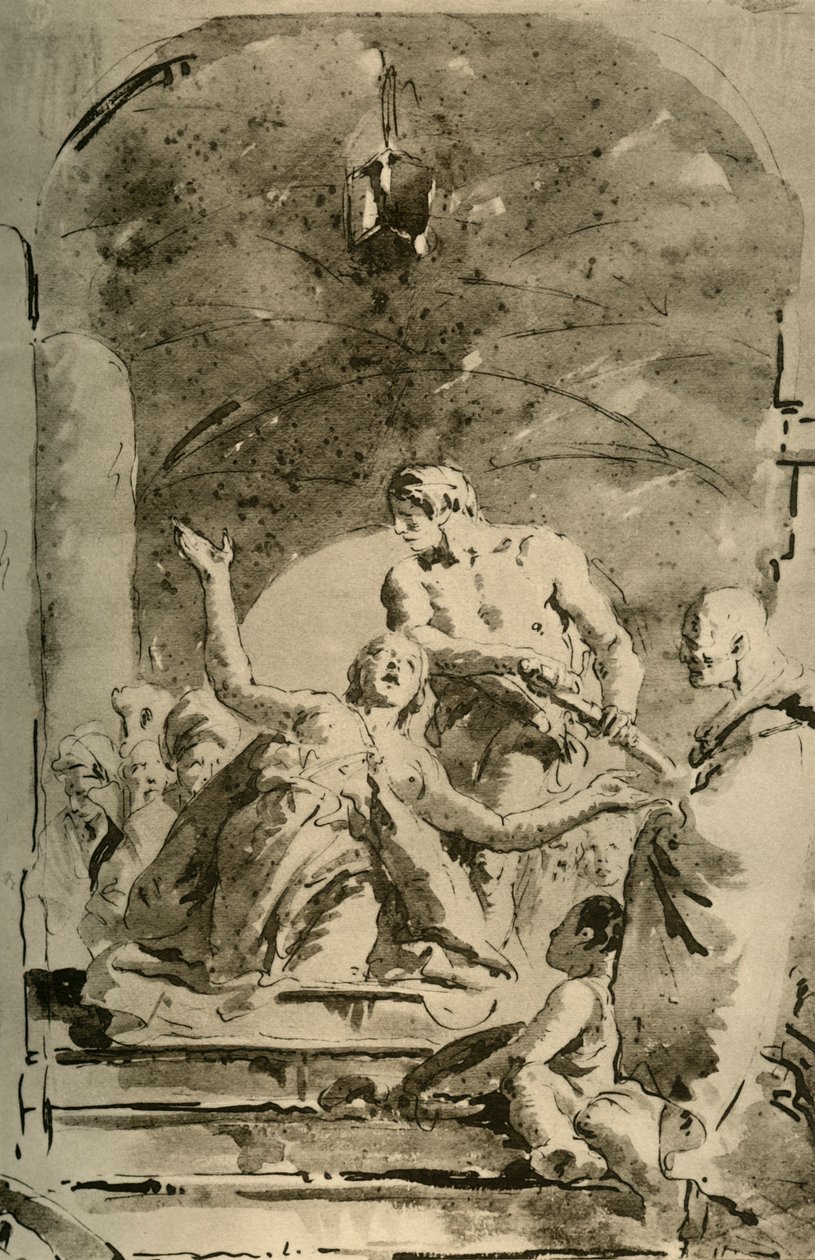 S. Giustinan marttyyrikuolema, 1730-luku, 1928 tekijältä Giovanni Battista Tiepolo
