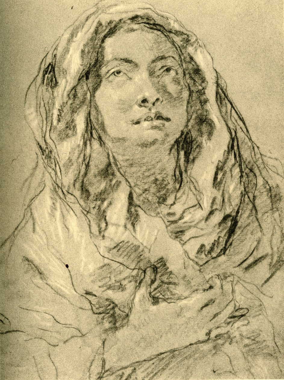 Mater Dolorosa, 1700-luvun puoliväli, 1928 tekijältä Giovanni Battista Tiepolo