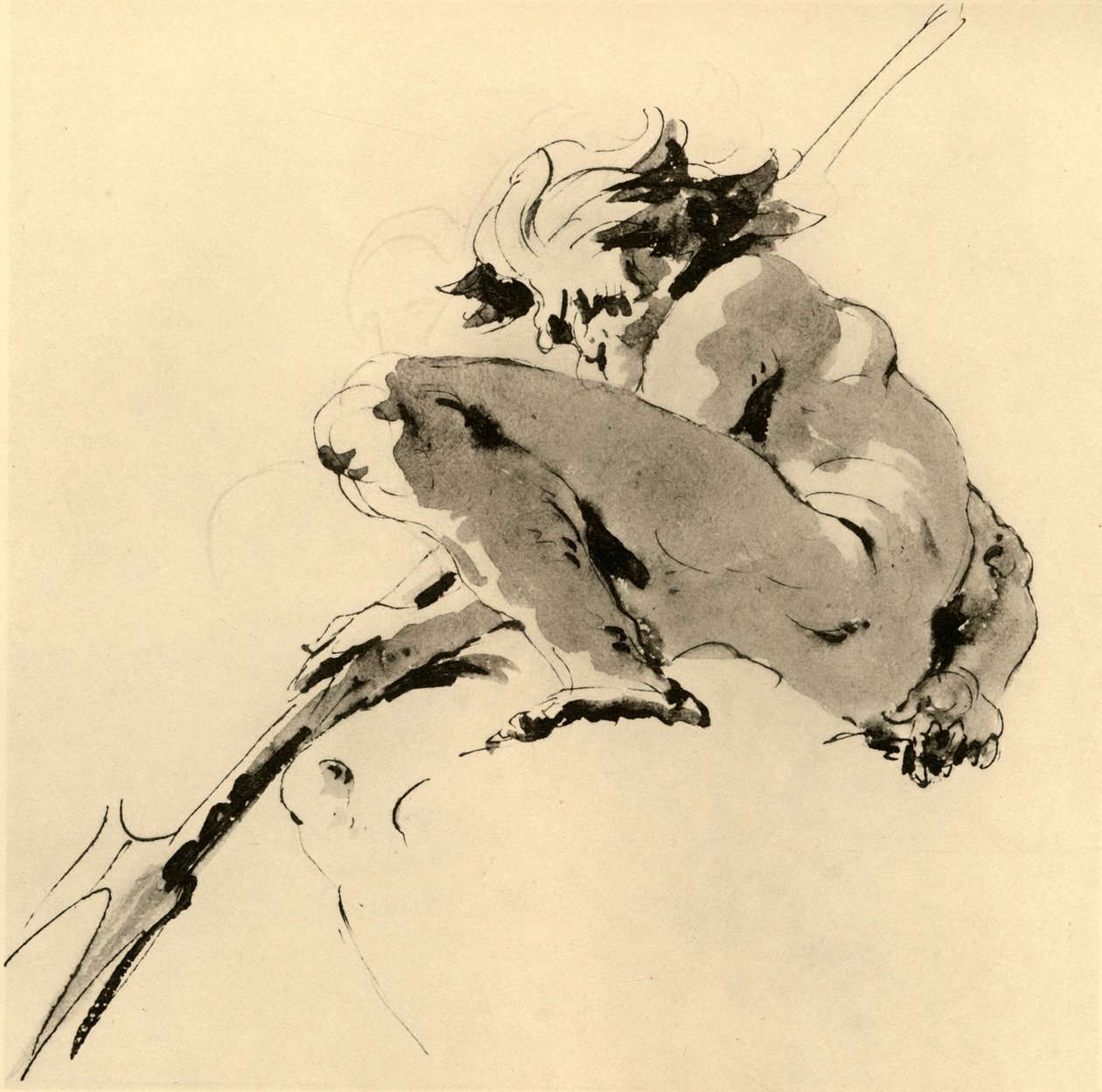 Neptunus, c1740, 1928 tekijältä Giovanni Battista Tiepolo