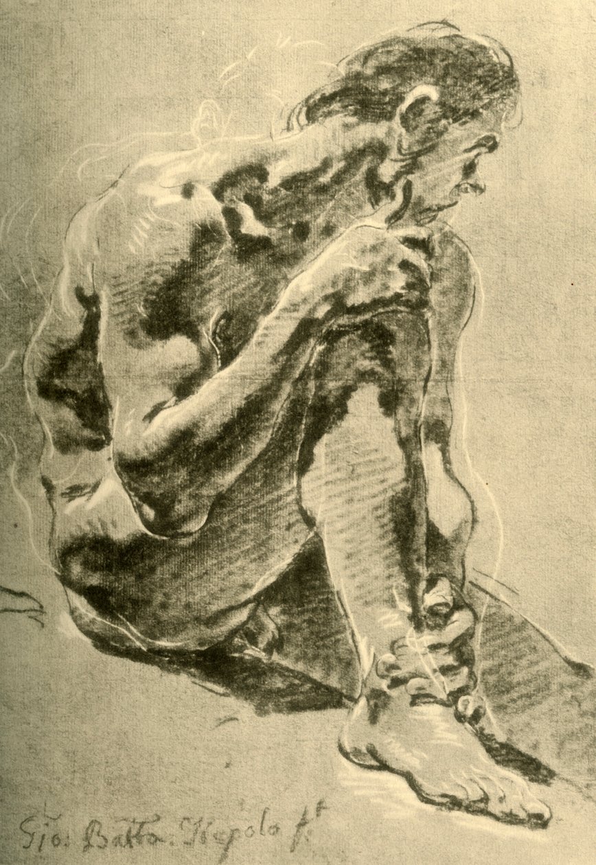Alaston istuva, 1715-1716, 1928 tekijältä Giovanni Battista Tiepolo