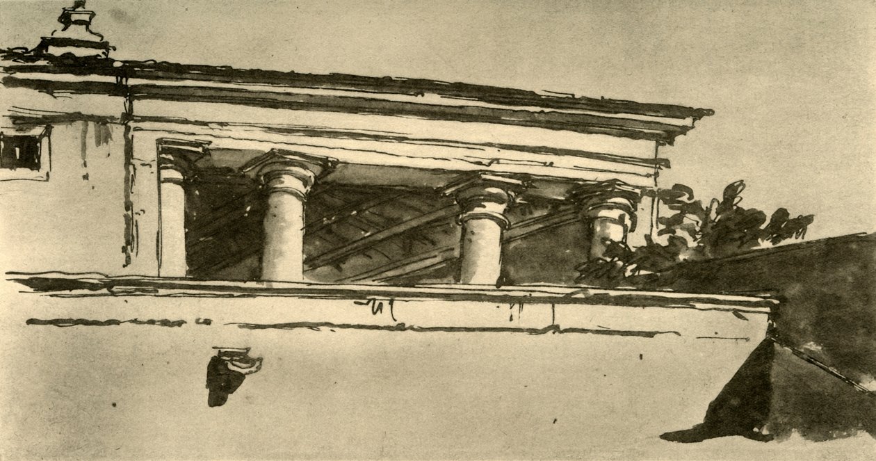 Villan pilarihalli, 1757, 1928 tekijältä Giovanni Battista Tiepolo