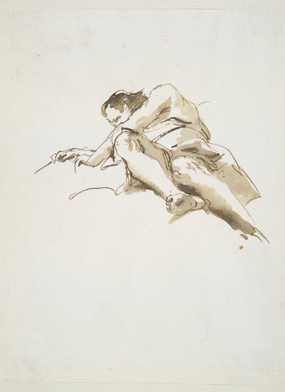 Makaava mieshahmo alhaalta katsottuna tekijältä Giovanni Battista Tiepolo