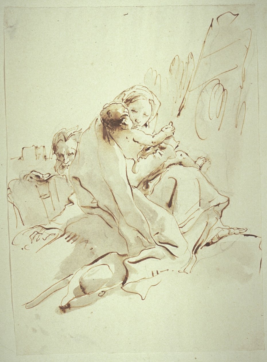 Lepo pakomatkalla Egyptiin tekijältä Giovanni Battista Tiepolo