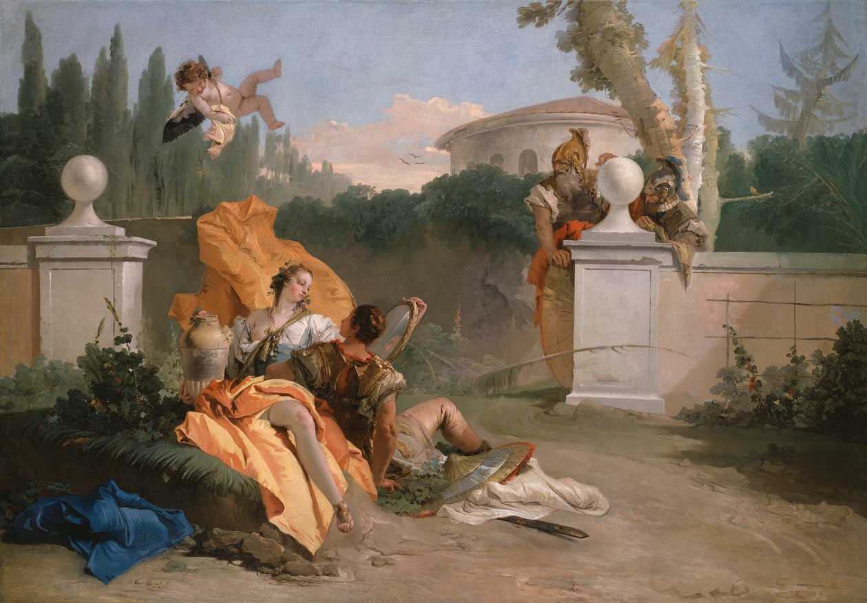Rinaldo ja Armida puutarhassaan tekijältä Giovanni Battista Tiepolo