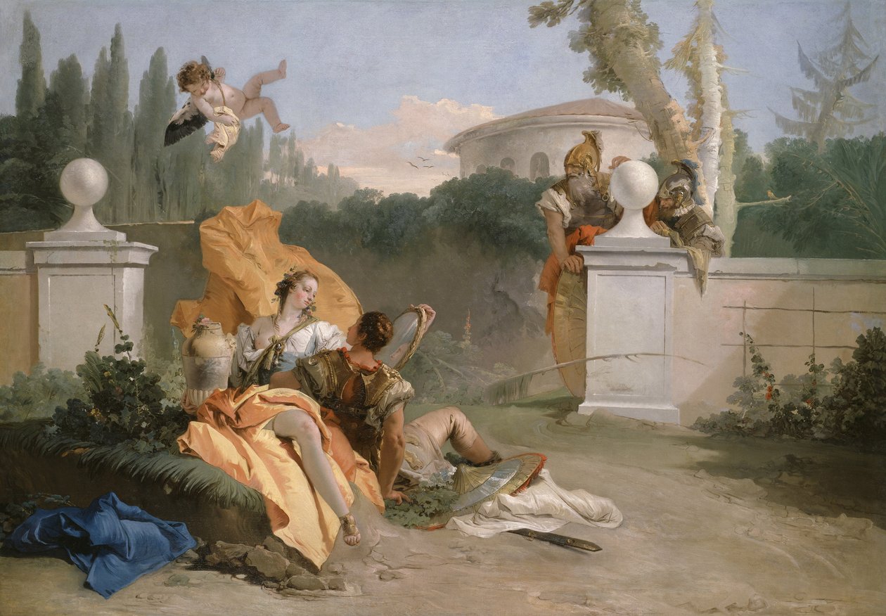 Rinaldo ja Armida puutarhassaan, 1742-45 tekijältä Giovanni Battista Tiepolo