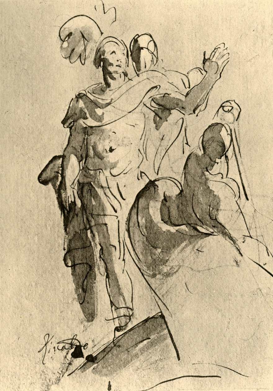 Rinaldo tai Aeneas, 1757, 1928 tekijältä Giovanni Battista Tiepolo