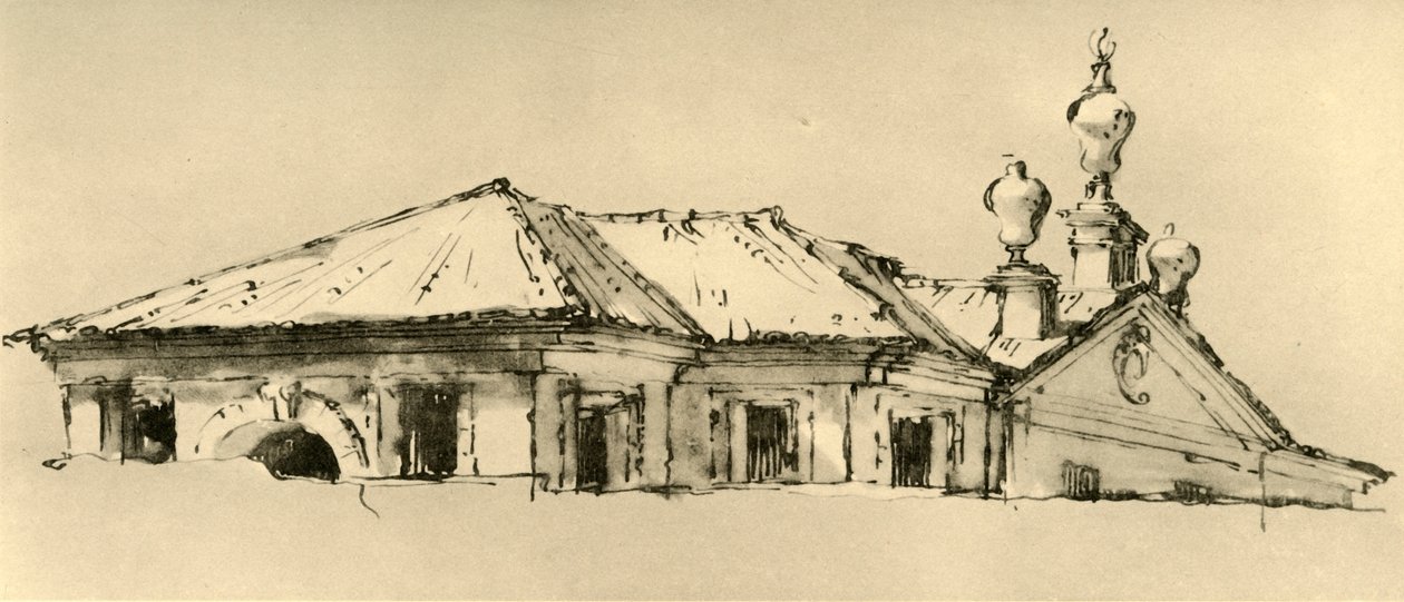 Huvilan kattokerros, 1757, 1928 tekijältä Giovanni Battista Tiepolo