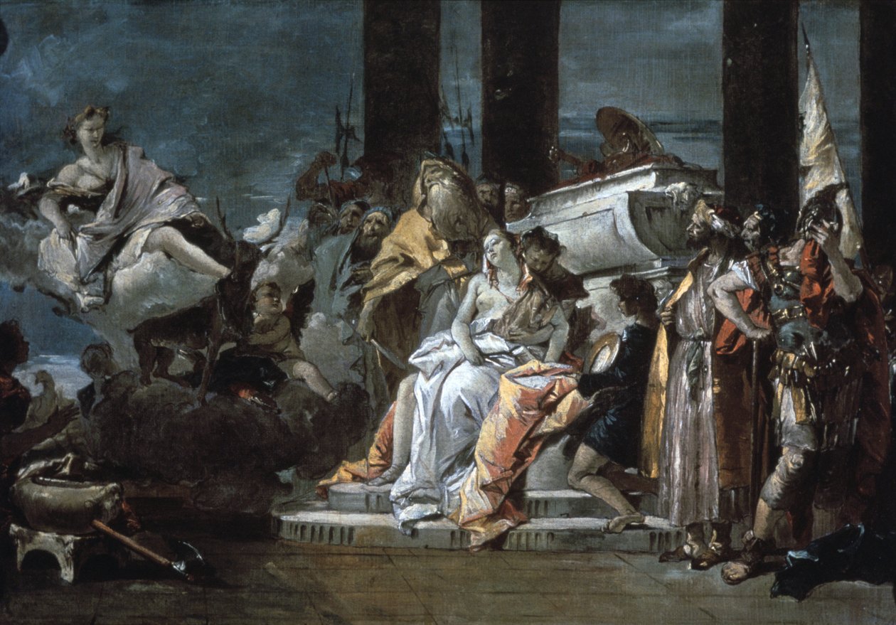Iphigenian uhri, 1735 tekijältä Giovanni Battista Tiepolo