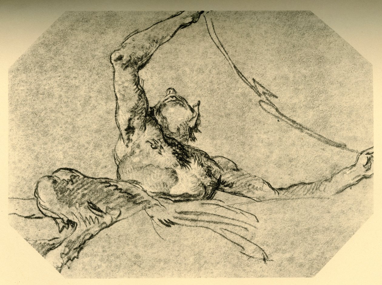 Satyr pitelee festoonia, c1761, 1928 tekijältä Giovanni Battista Tiepolo