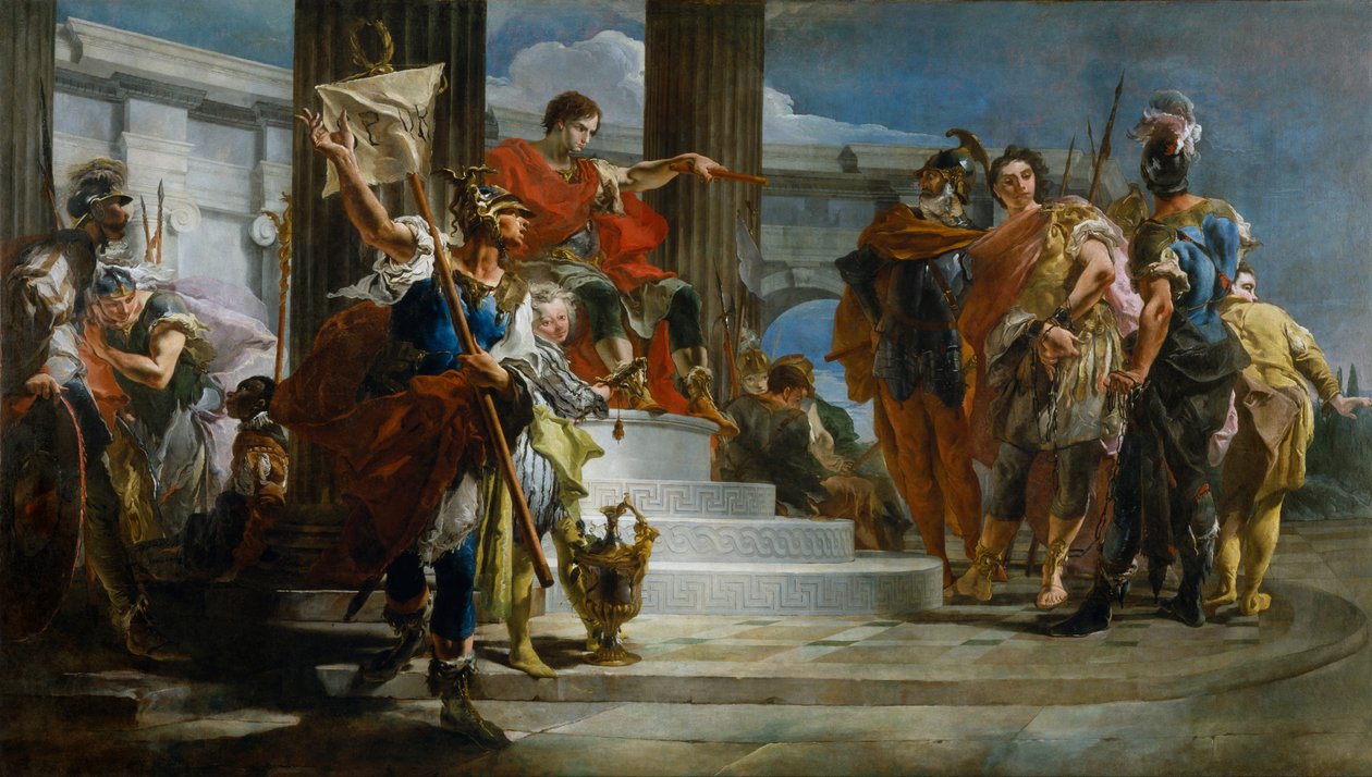 Scipio Africanus vapauttaa Massivan tekijältä Giovanni Battista Tiepolo