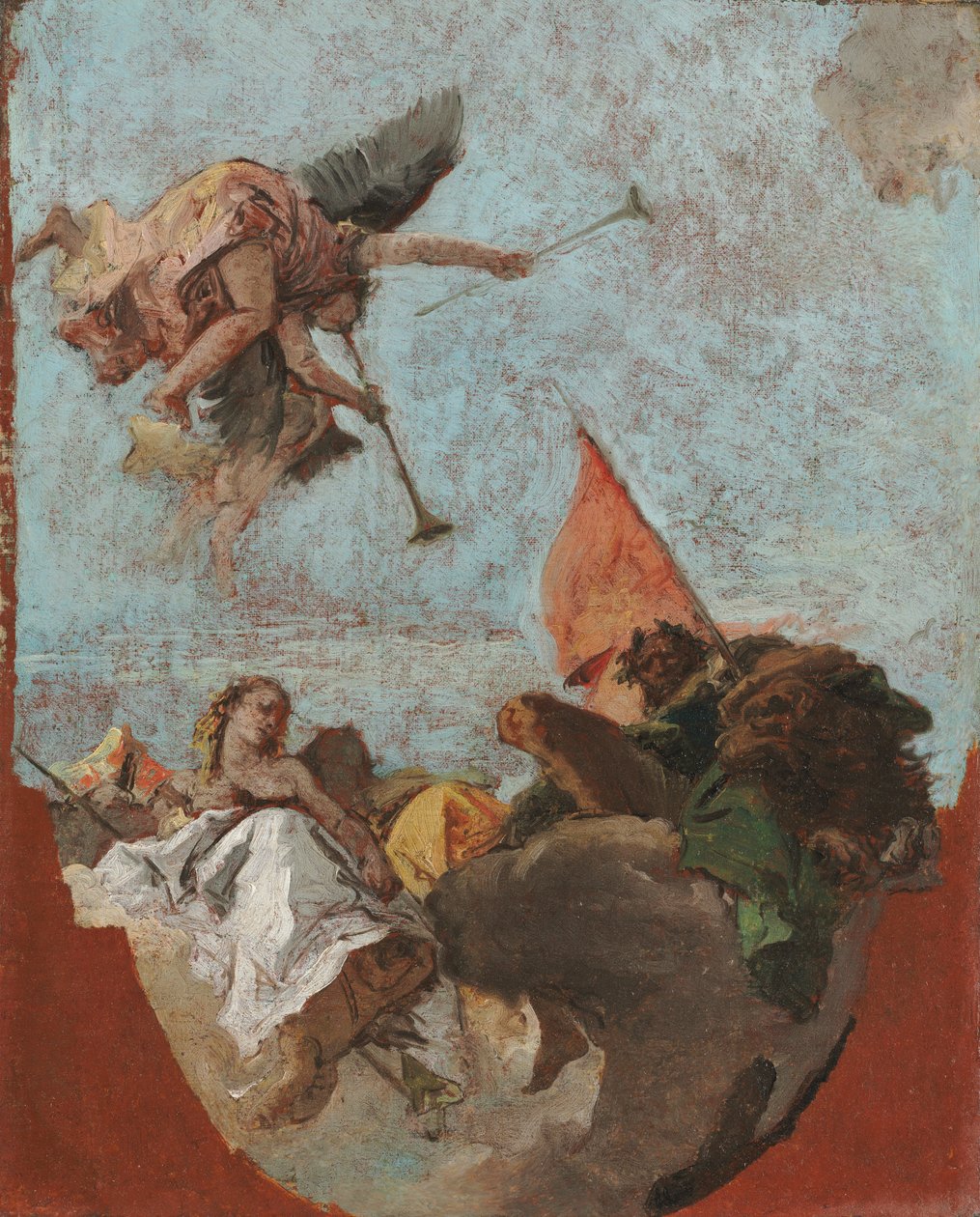 Luonnos kattoon tekijältä Giovanni Battista Tiepolo