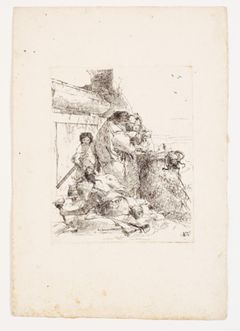 Käärme-uhri tekijältä Giovanni Battista Tiepolo