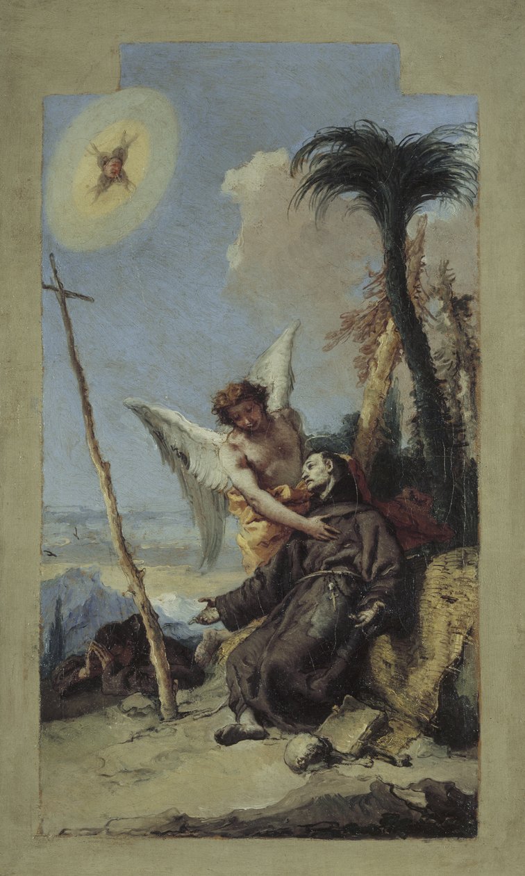 Pyhän Franciscuksen leimautuminen, 1767 tekijältä Giovanni Battista Tiepolo
