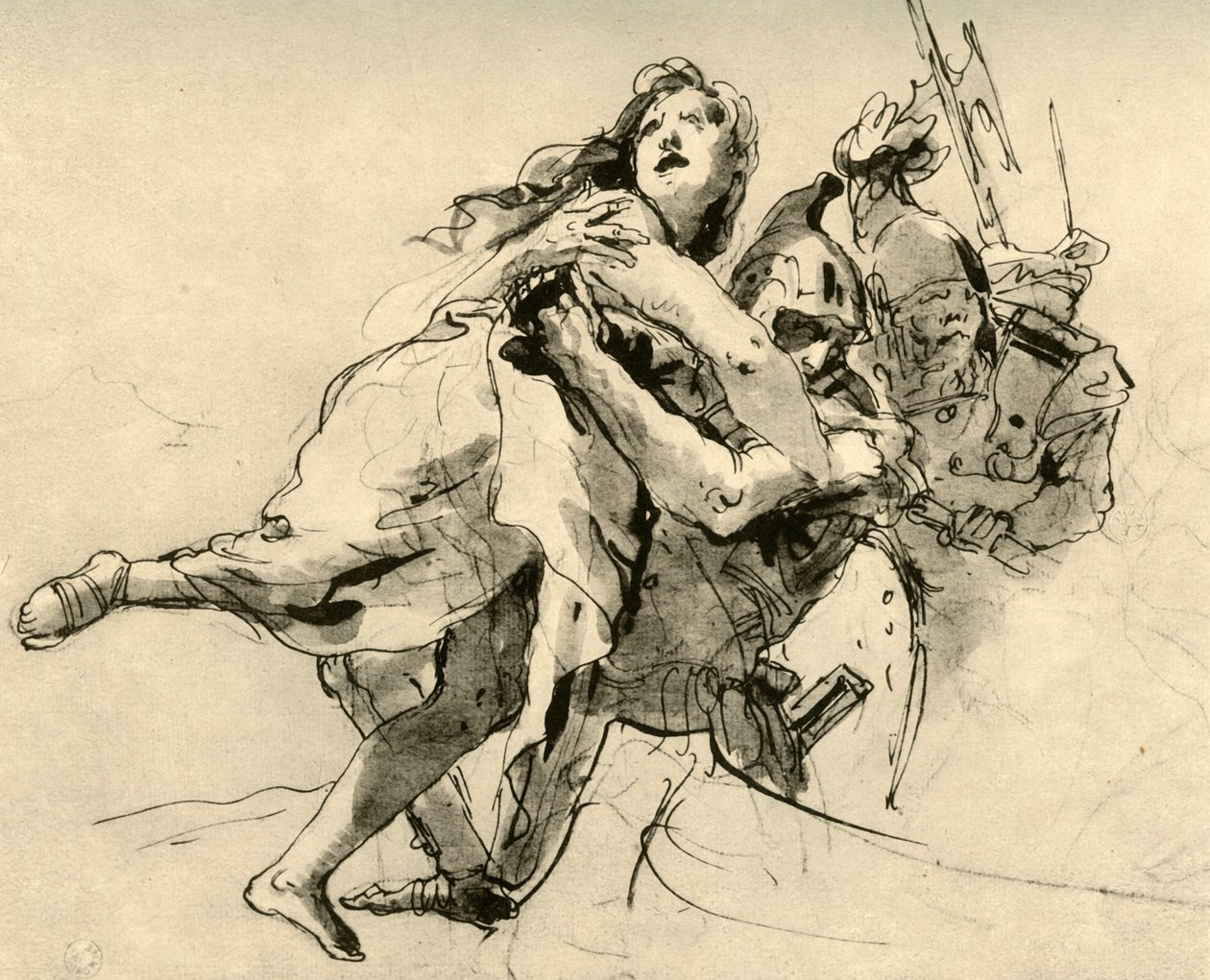 Helenan sieppaus, 1700-luvun puoliväli, 1928 tekijältä Giovanni Battista Tiepolo