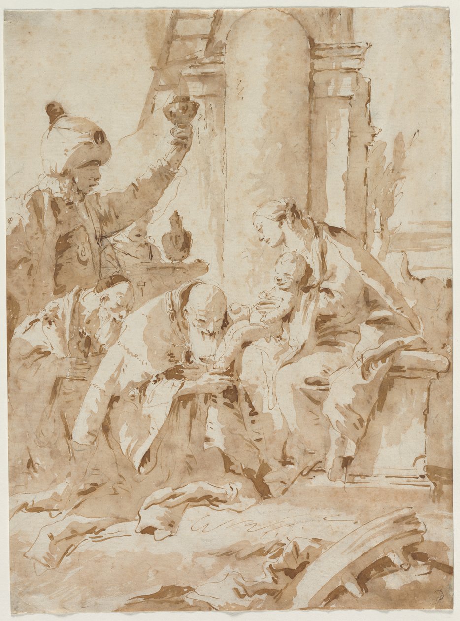 Maagien palvonta tekijältä Giovanni Battista Tiepolo