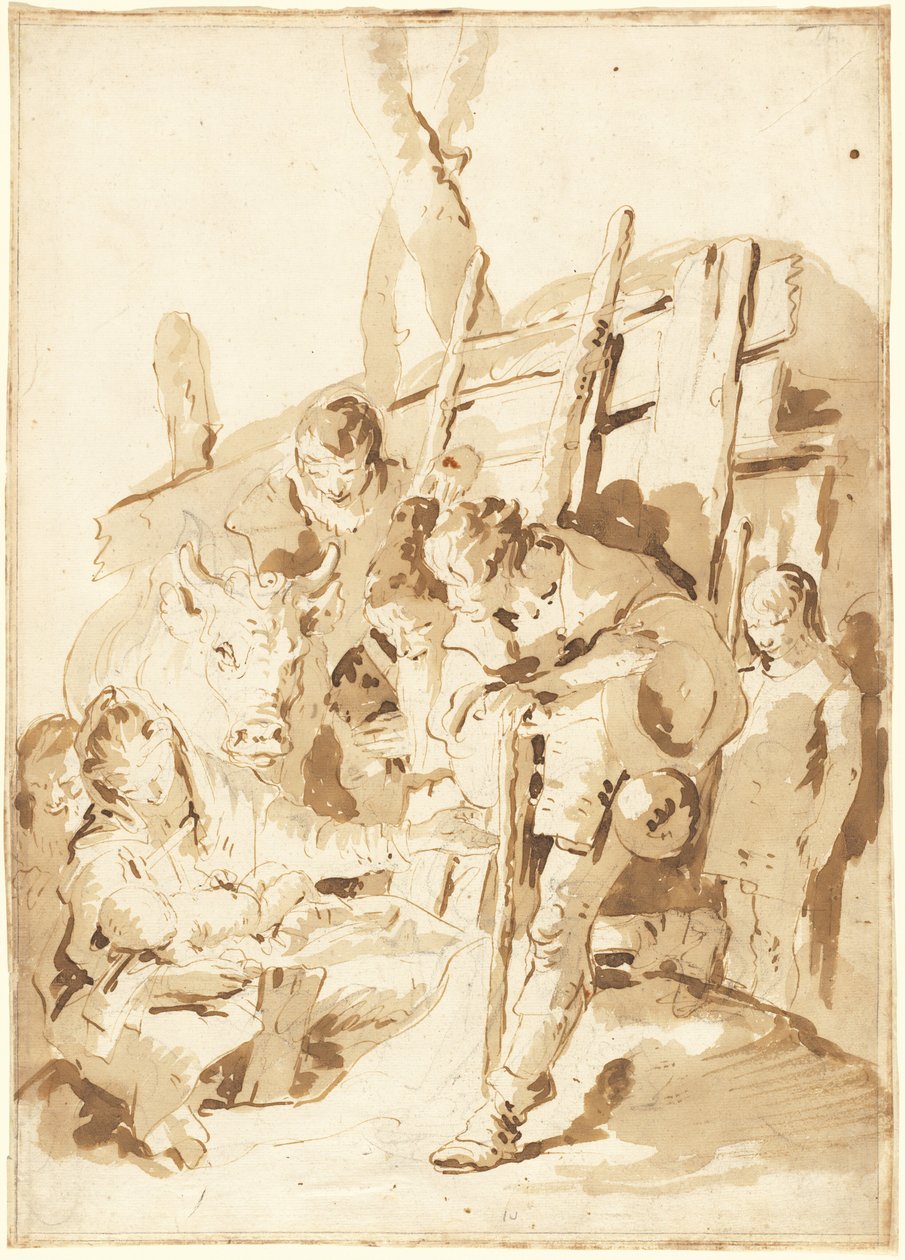 Paimenten palvonta tekijältä Giovanni Battista Tiepolo