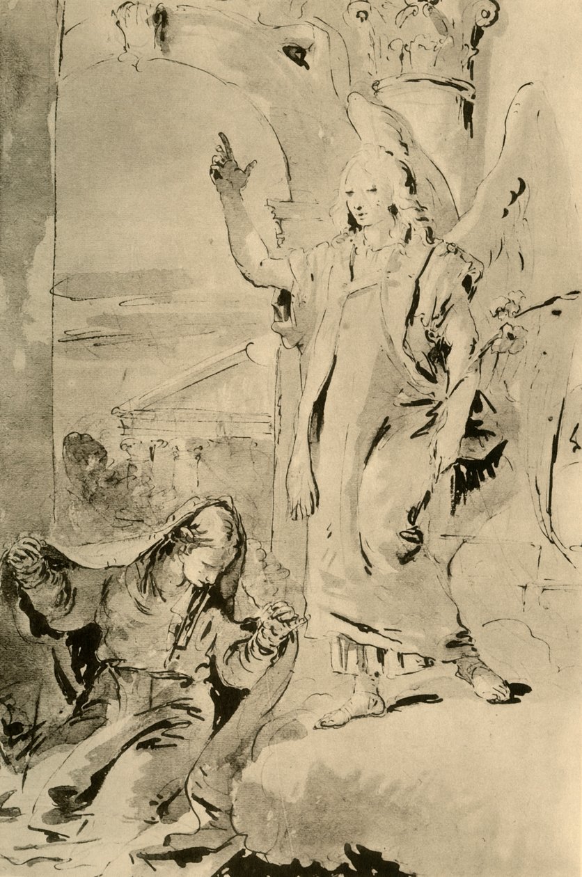Marian ilmestys, 1700-luvun puoliväli, 1928 tekijältä Giovanni Battista Tiepolo