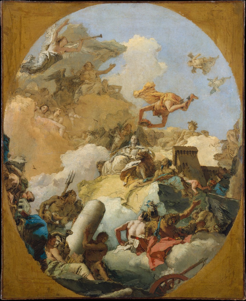 Die Apotheose der spanischen Monarchie tekijältä Giovanni Battista Tiepolo