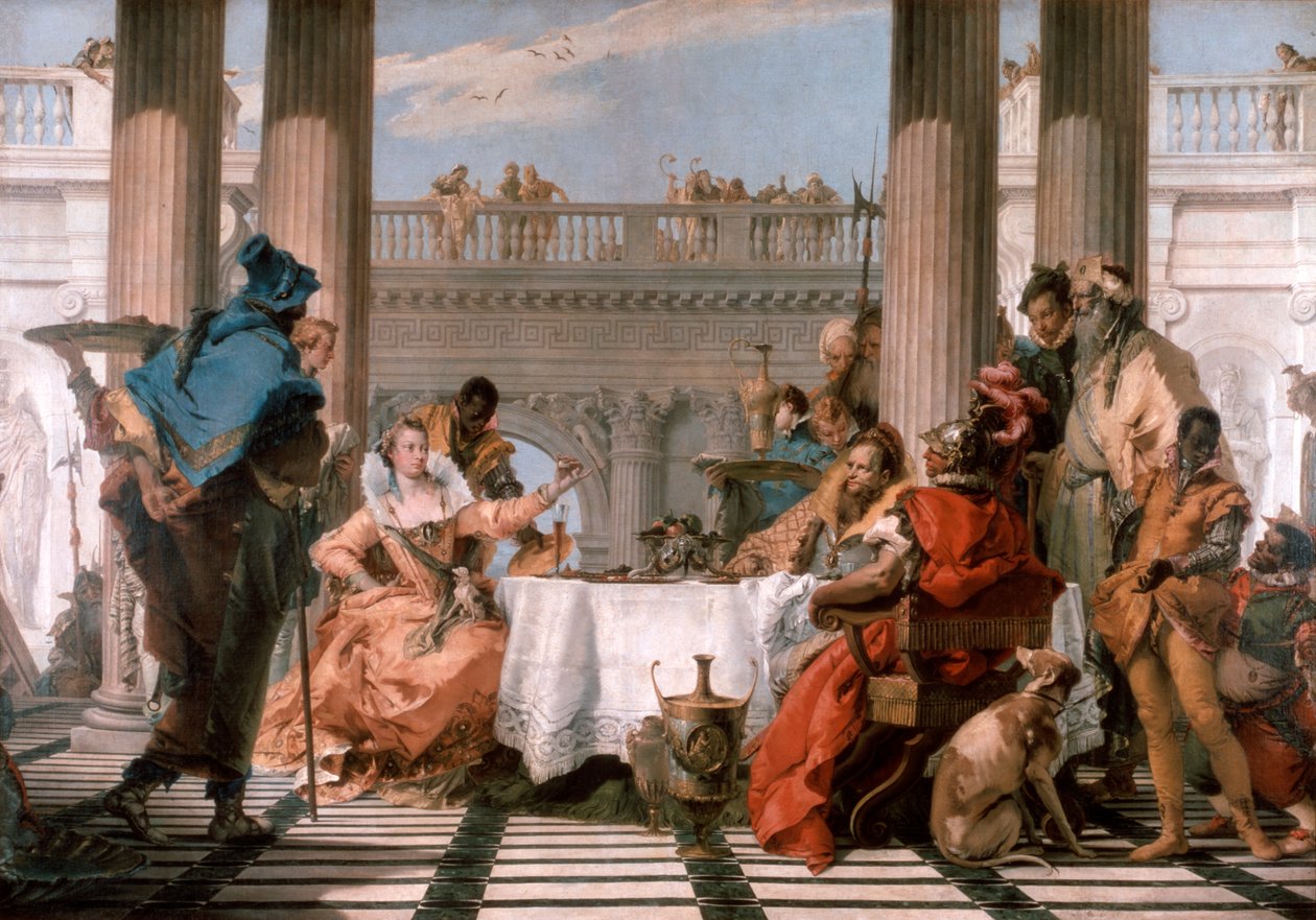 Kleopatran juhlat 1743-1744 tekijältä Giovanni Battista Tiepolo