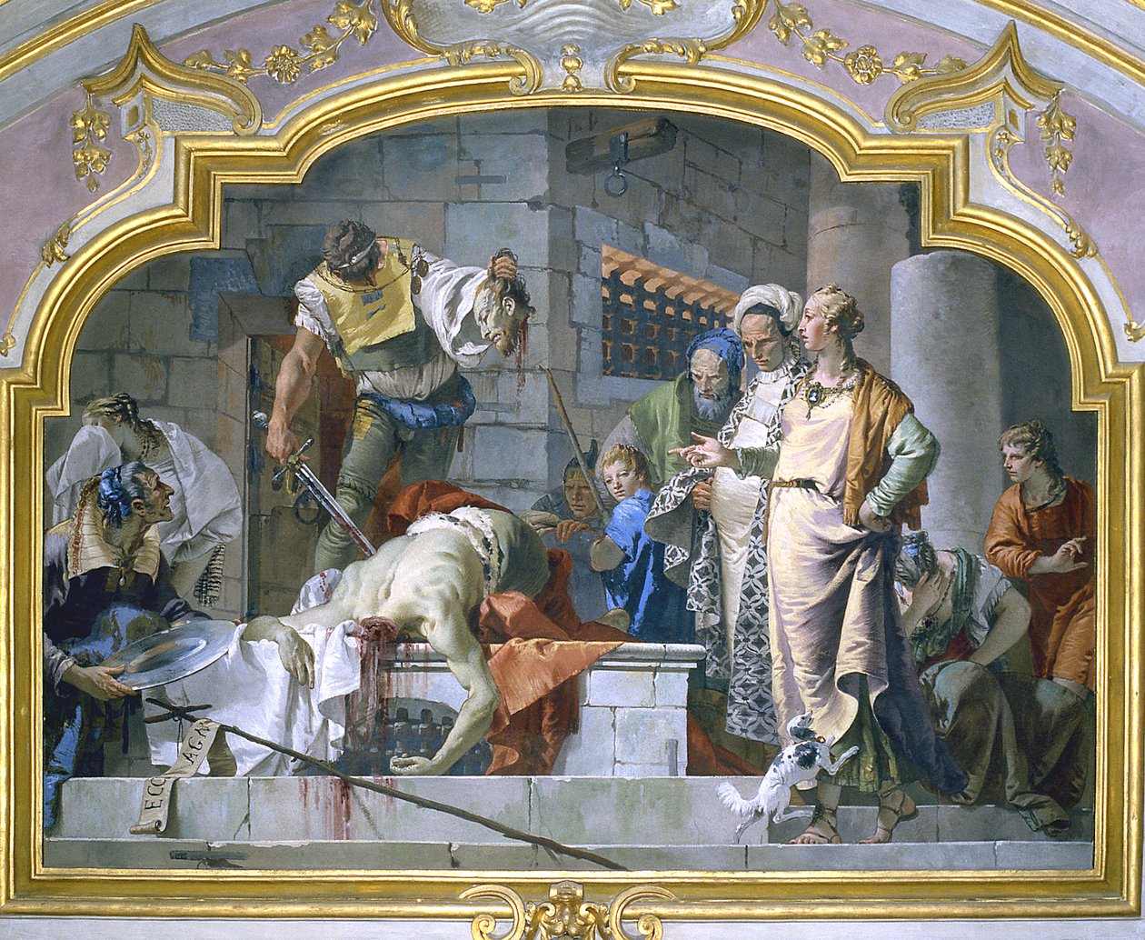 Pyhän Johannes Kastajan pään mestaus, 1732-33 tekijältä Giovanni Battista Tiepolo
