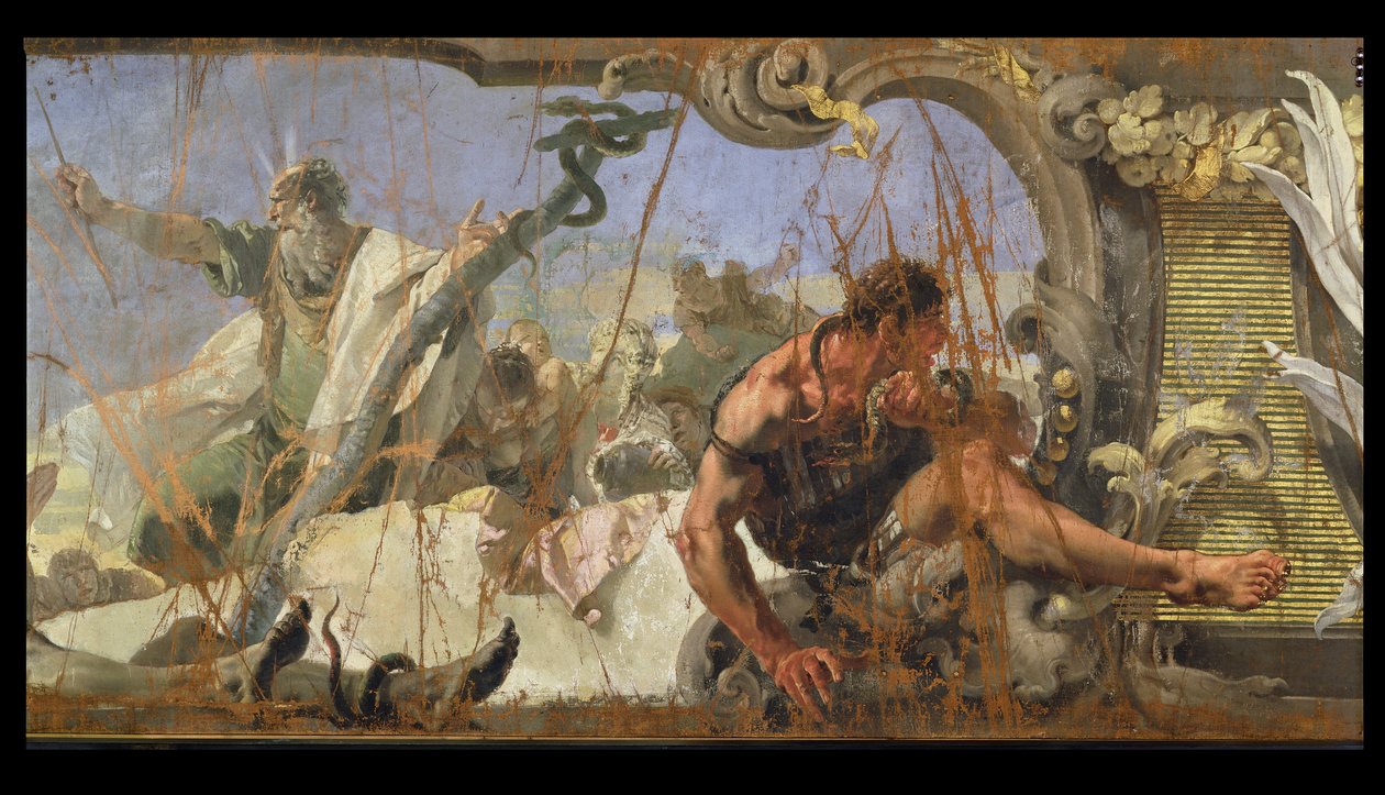 Huonekalut ja erilaiset esineet 1100- ja 1300-luvuilta tekijältä Giovanni Battista Tiepolo