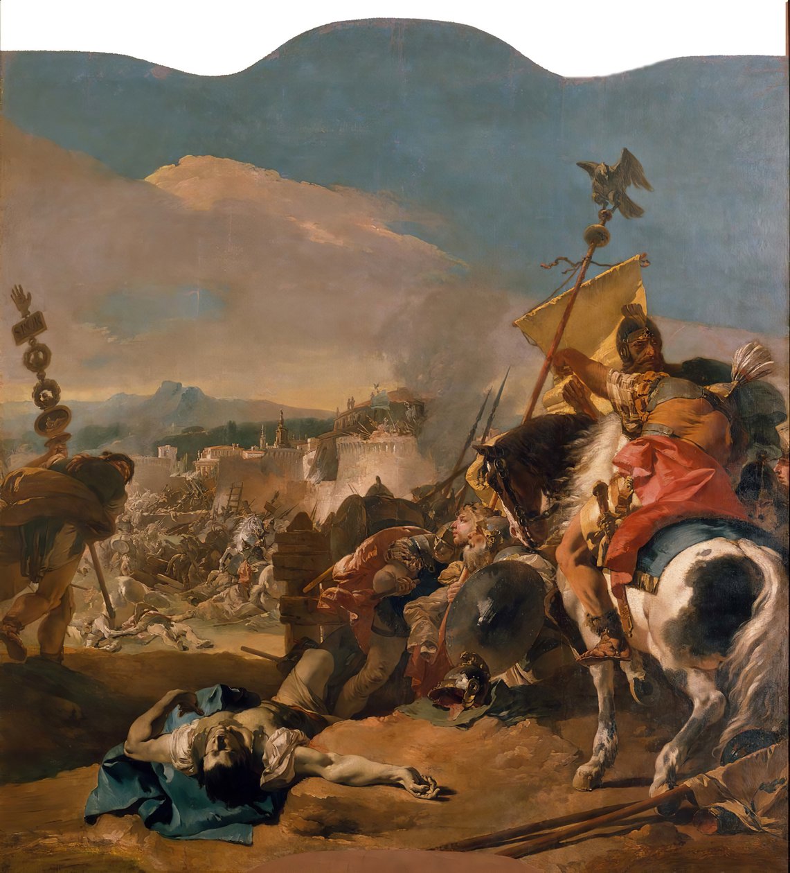 Karthagon vangitseminen, 1725-29. tekijältä Giovanni Battista Tiepolo