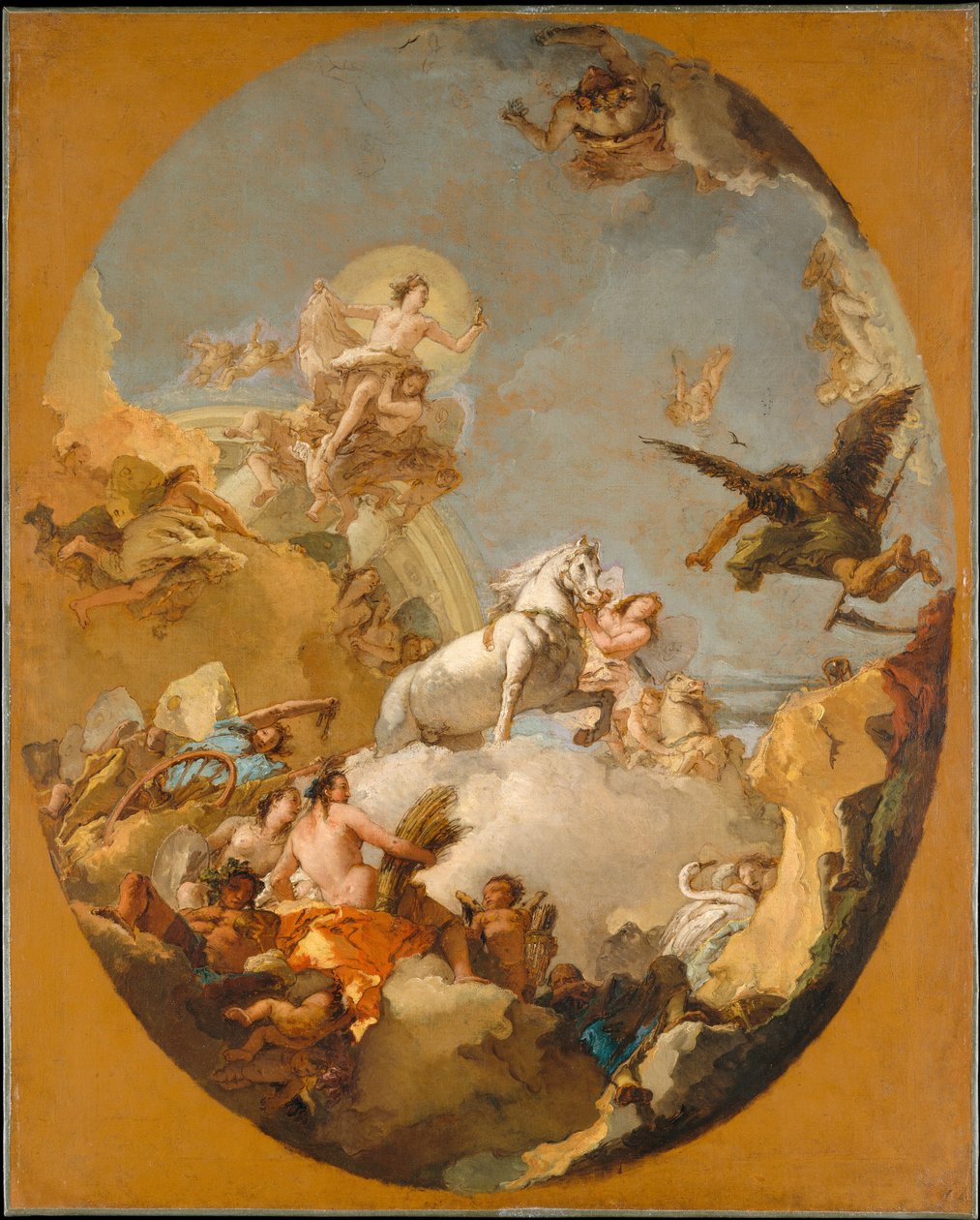 Der Wagen der Aurora tekijältä Giovanni Battista Tiepolo