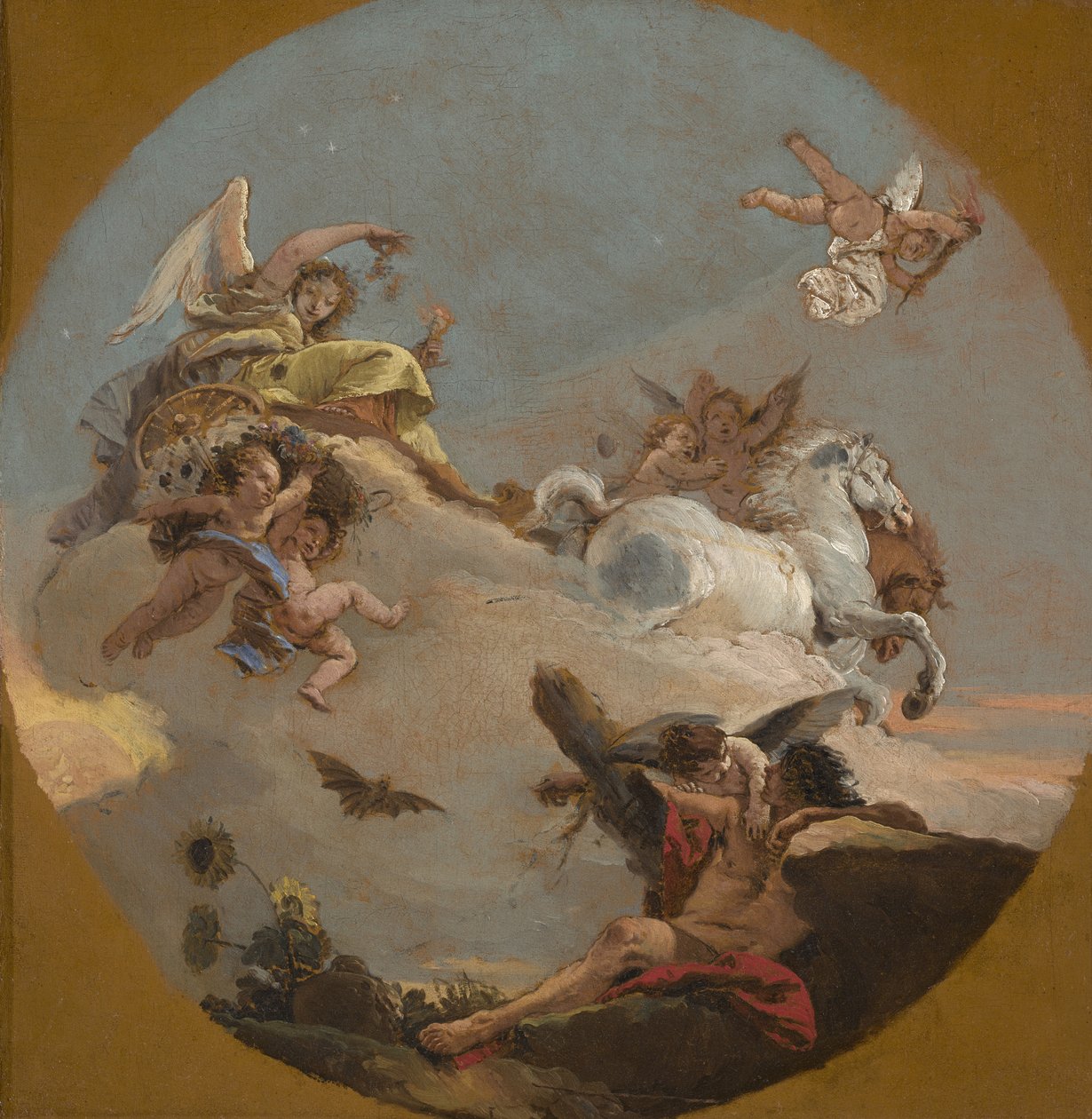 Auroran vaunut, noin 1734 tekijältä Giovanni Battista Tiepolo