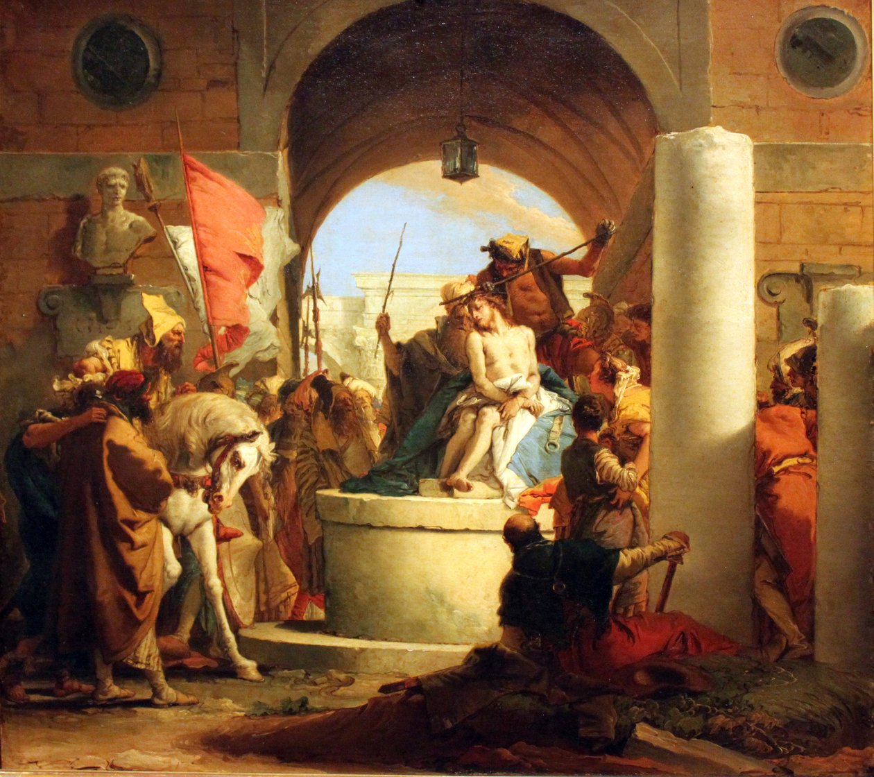The Crowning with Thorns Deutsch: Dornenkrönung Christi Finnish: Kruunaus piikkeineen tekijältä Giovanni Battista Tiepolo