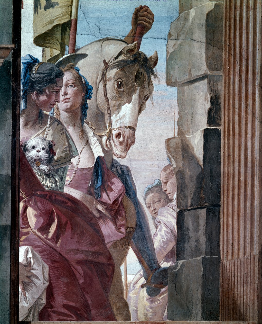 Kleopatran seurue, 1746-47. tekijältä Giovanni Battista Tiepolo