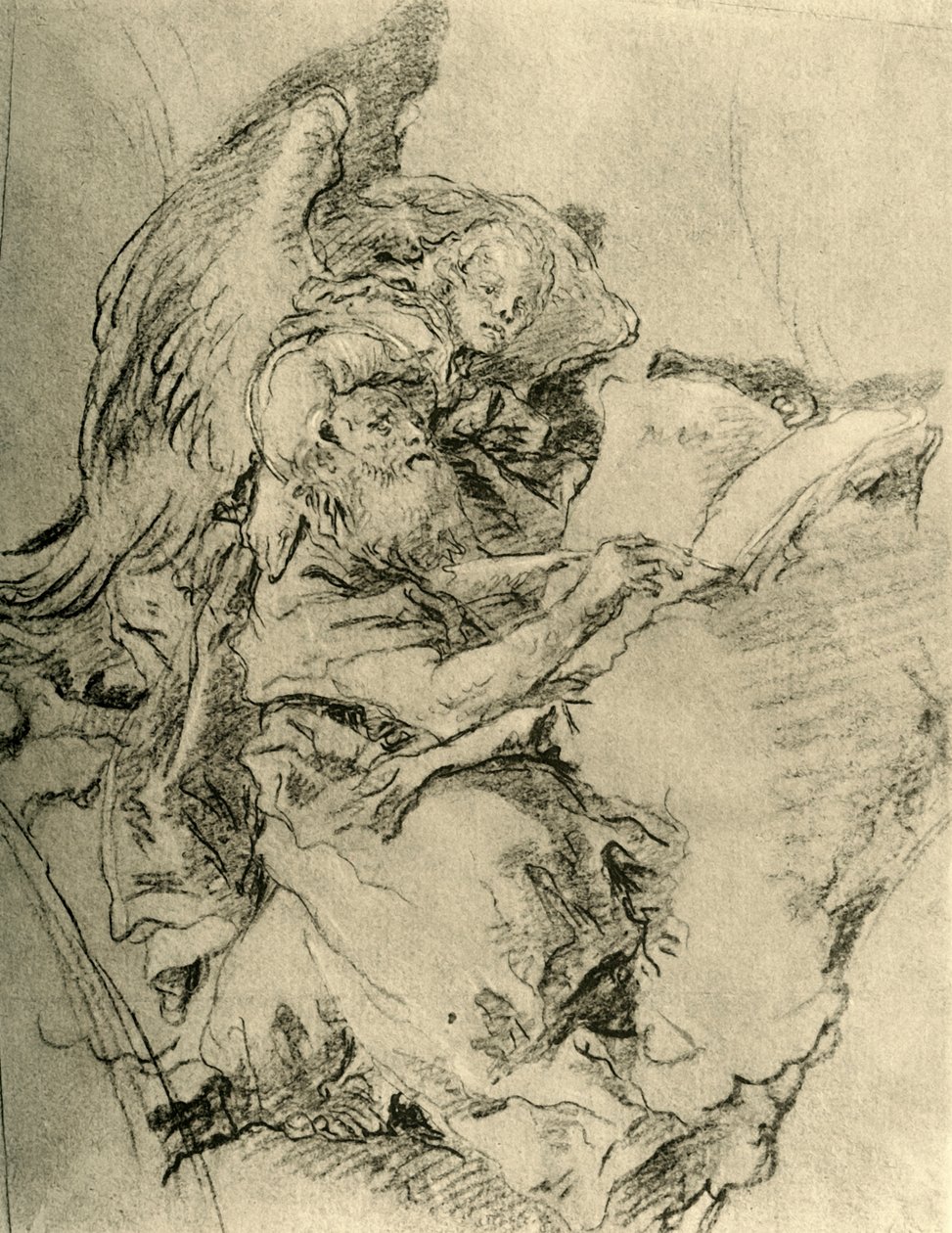 "Evankelista Matteus", 1743, 1928 tekijältä Giovanni Battista Tiepolo