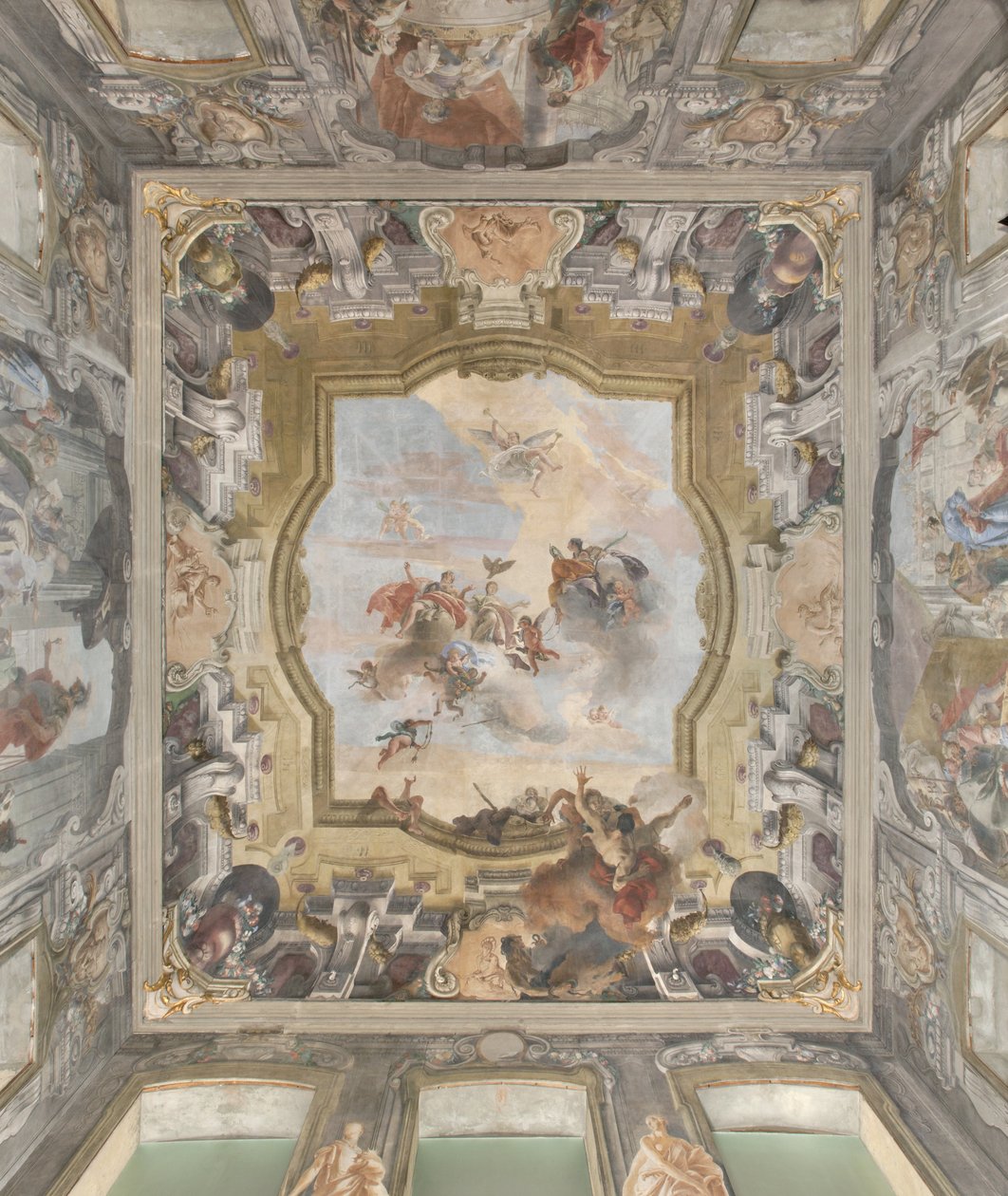The Fall of the Demons, Stories of Scipio, yksityiskohta, 1731 (yksityiskohta numerosta 3498337) tekijältä Giovanni Battista Tiepolo