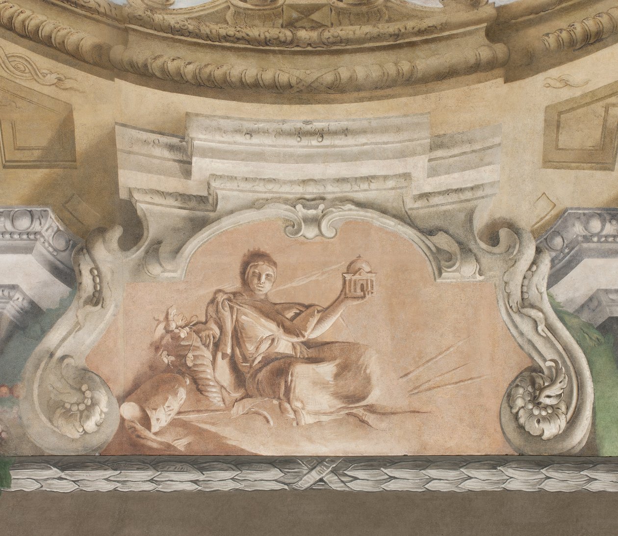 The Fall of the Demons, Stories of Scipio, yksityiskohta, 1731 (yksityiskohta numerosta 3498337) tekijältä Giovanni Battista Tiepolo