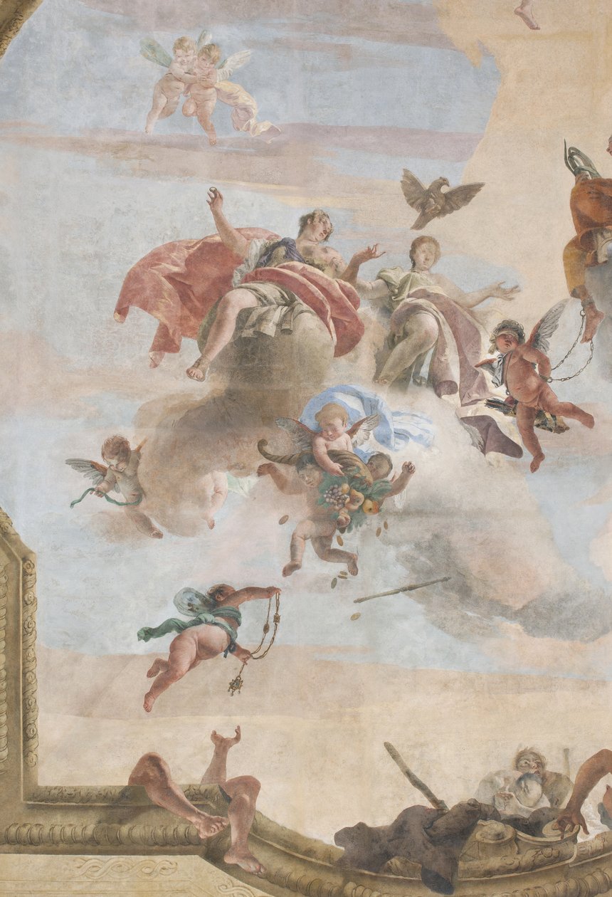 The Fall of the Demons, Stories of Scipio, yksityiskohta, 1731 (yksityiskohta numerosta 3498337) tekijältä Giovanni Battista Tiepolo