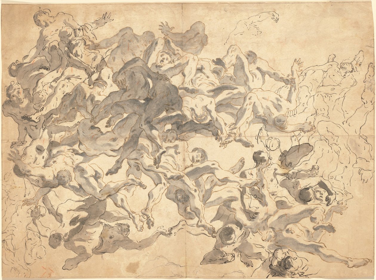 Kapinallisten enkelien kaatuminen tekijältä Giovanni Battista Tiepolo