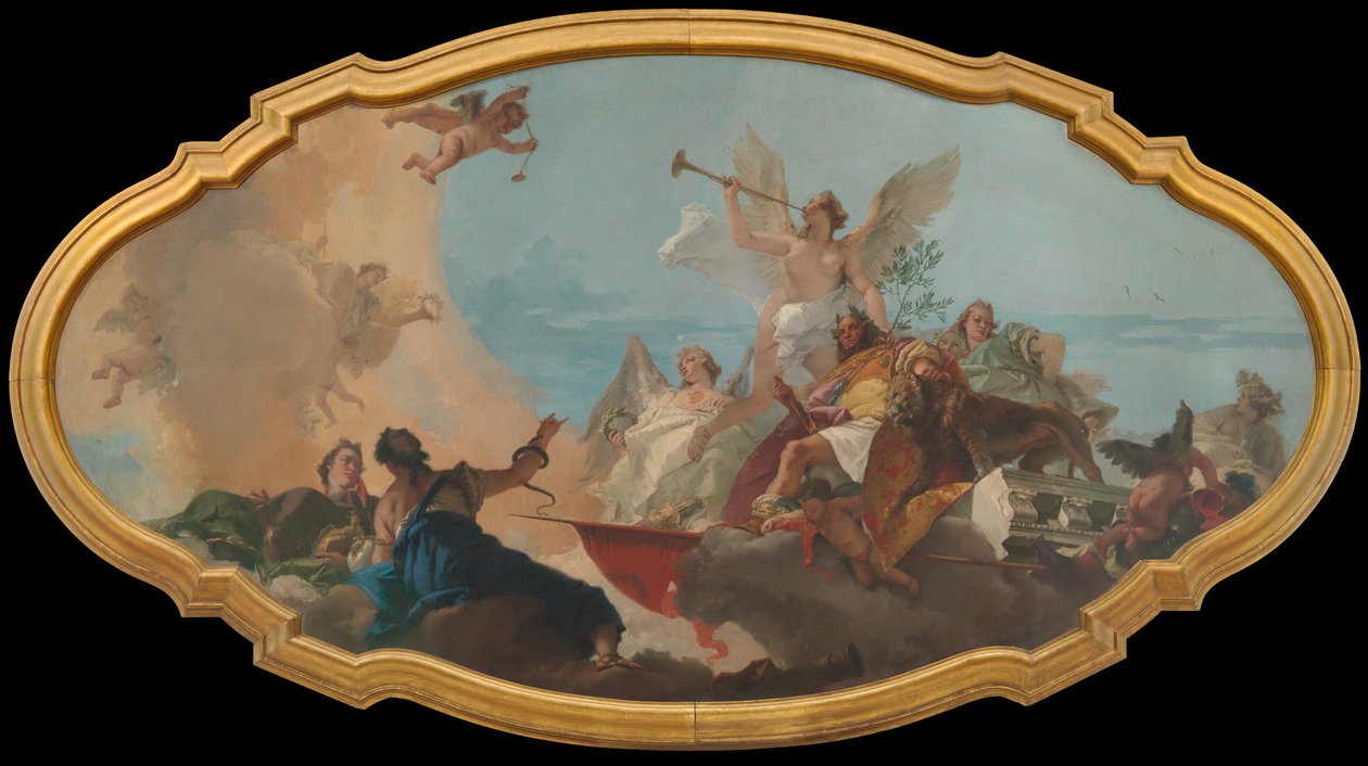 Barbaron suvun kirkastaminen, noin 1750. tekijältä Giovanni Battista Tiepolo