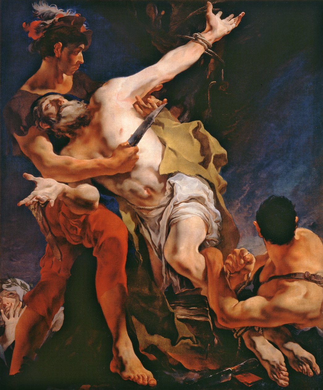 Pyhän Bartolomeuksen marttyyrius, 1722 tekijältä Giovanni Battista Tiepolo