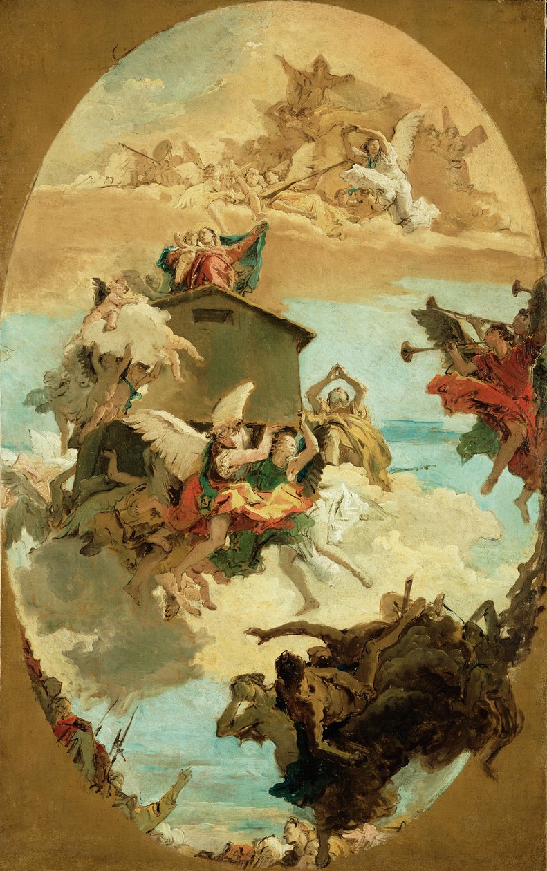 Loreton pyhän talon ihme tekijältä Giovanni Battista Tiepolo