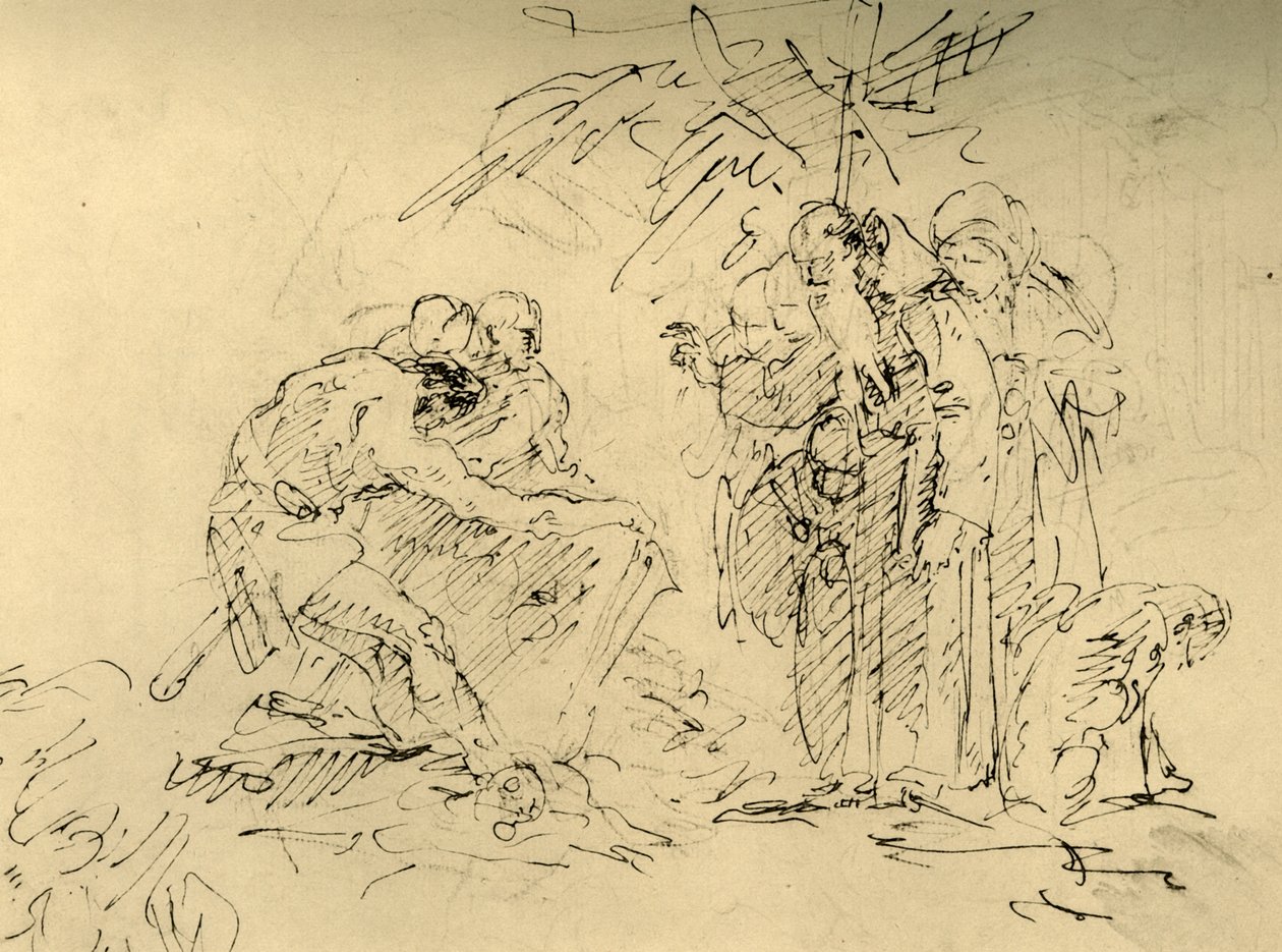 Haudan avaaminen, 1700-luvun puoliväli, 1928. tekijältä Giovanni Battista Tiepolo