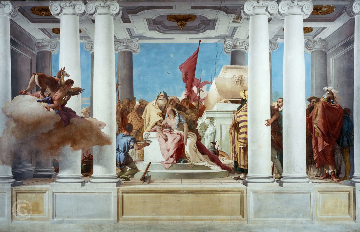 Iphigeneian uhrilahja tekijältä Giovanni Battista Tiepolo