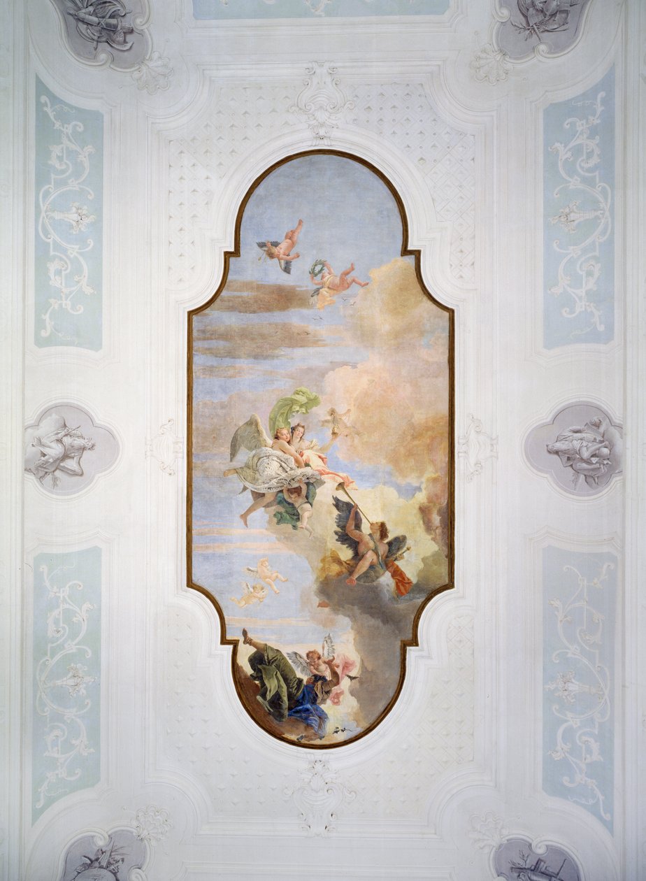 Huonekalut ja erilaiset esineet 1100- ja 1300-luvuilta tekijältä Giovanni Battista Tiepolo